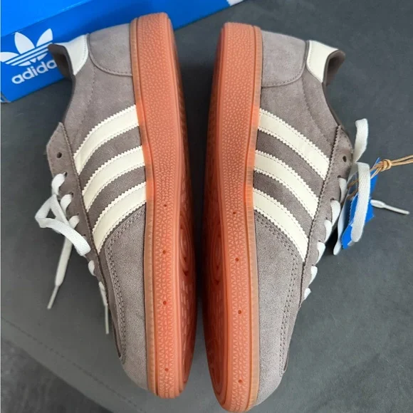 Adidas Unisex Taupe Suede Sneakers